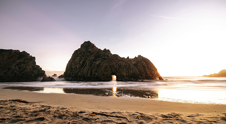 big sur sunset view